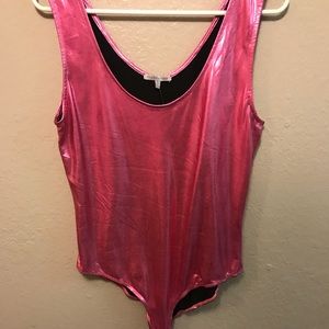 PINK METALLIC BODYSUIT 💓